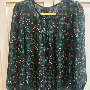 Banana Republic Multicolor Floral Blouse